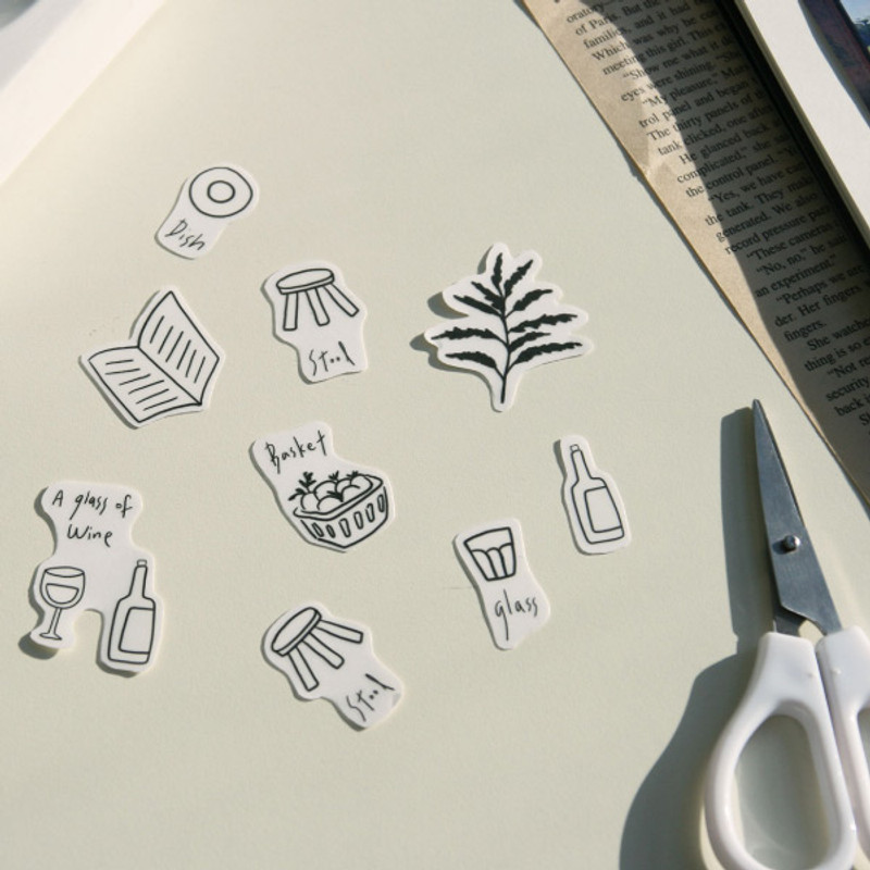 Usage example - DESIGN GOMGOM Retro self cute sticker sheets set Usage example - DESIGN GOMGOM Retro self cute sticker sheets set