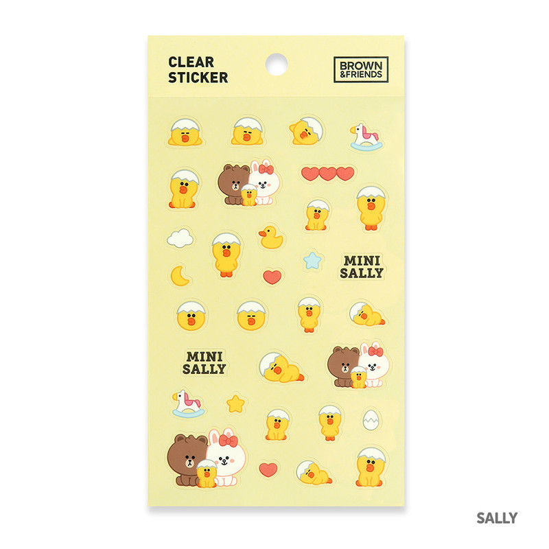 Sally - Monopoly Brown friends clear deco sticker