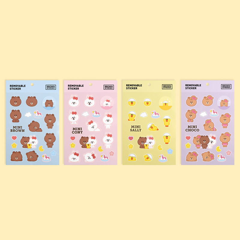 Monopoly Brown friends removable deco sticker Monopoly Brown friends removable deco sticker