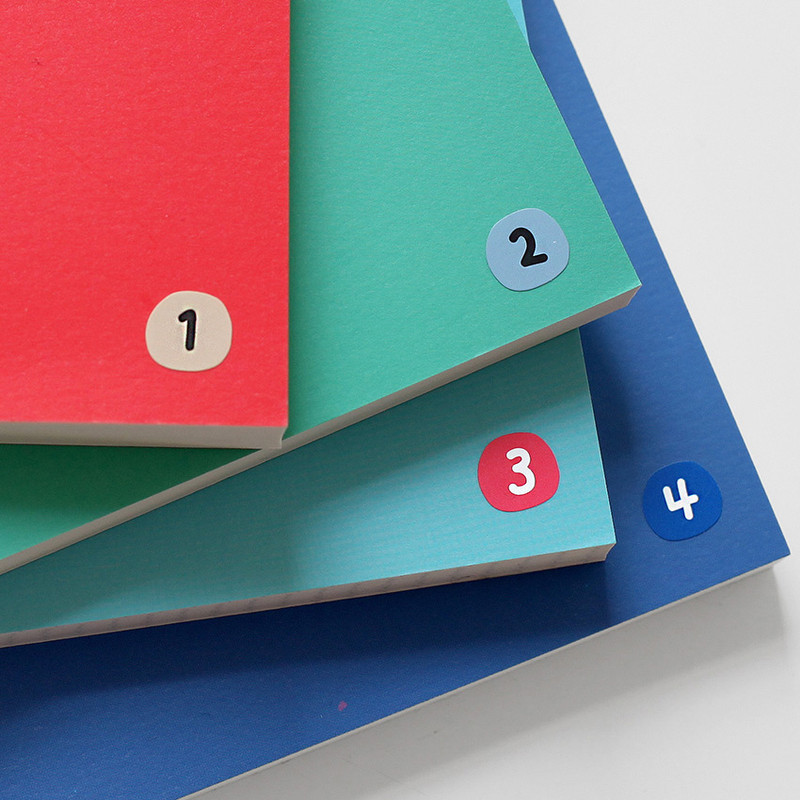 Usage example - 2NUL Drawing number color sticker set ver2