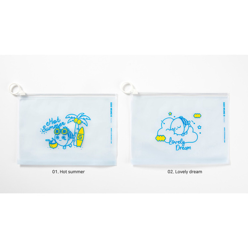 Option - DESIGN IVY Ggo deung o clear zip lock pouch Option - DESIGN IVY Ggo deung o clear zip lock pouch
