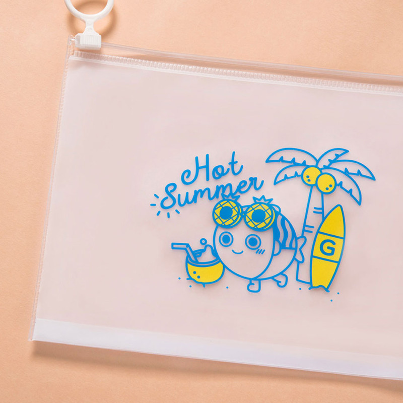 Hot Summer - DESIGN IVY Ggo deung o clear zip lock pouch Hot Summer - DESIGN IVY Ggo deung o clear zip lock pouch