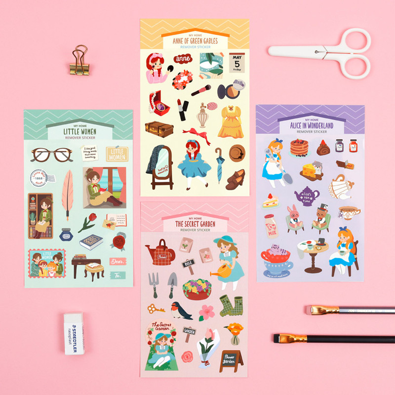 Bookfriends My home removable deco sticker