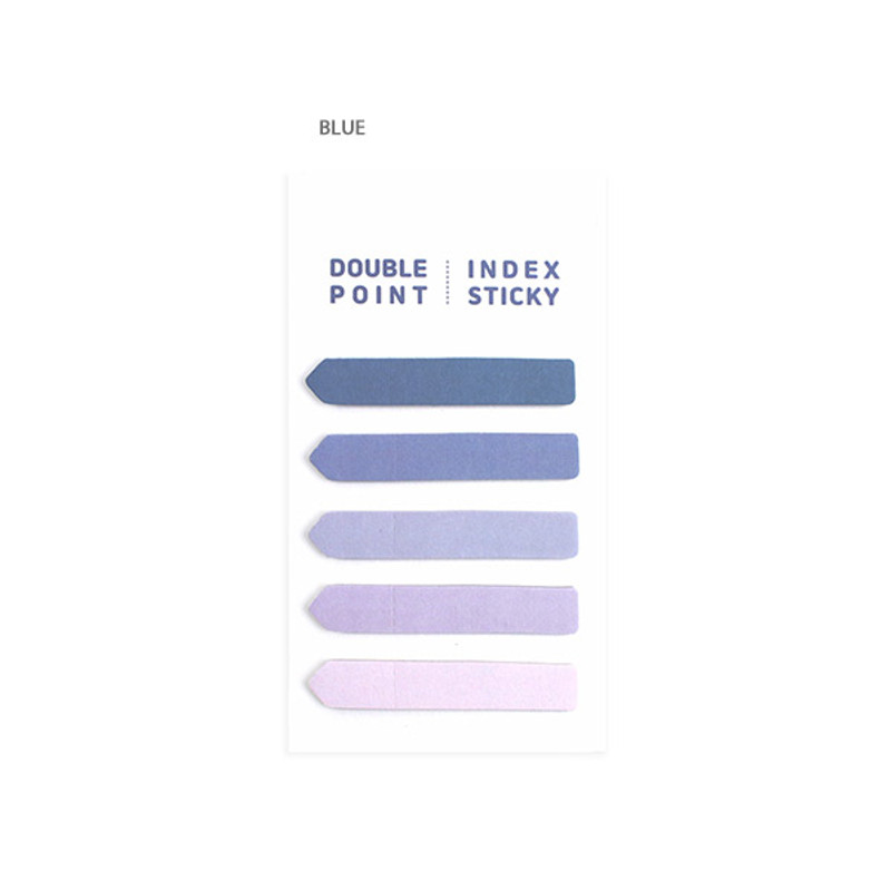 Blue - Bookfriends Colorchip double point index sticky bookmark