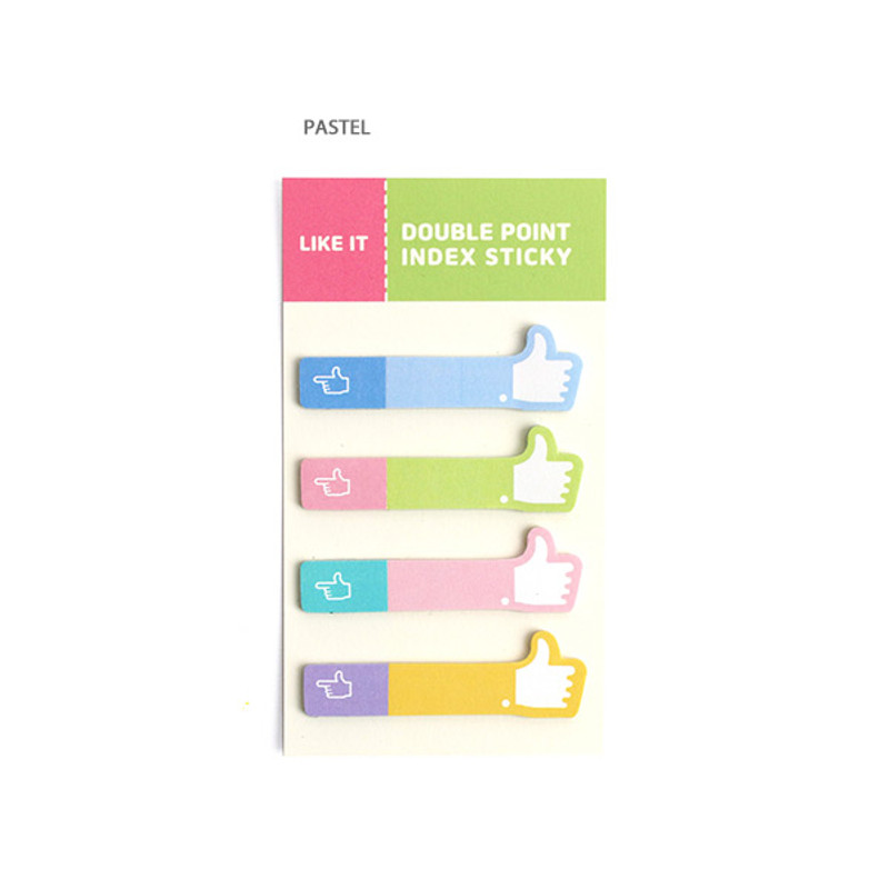Pastel - Bookfriends Like it double point index sticky bookmark Pastel - Bookfriends Like it double point index sticky bookmark
