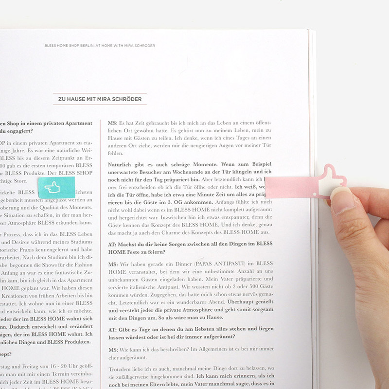 Usage example - Bookfriends Like it double point index sticky bookmark Usage example - Bookfriends Like it double point index sticky bookmark