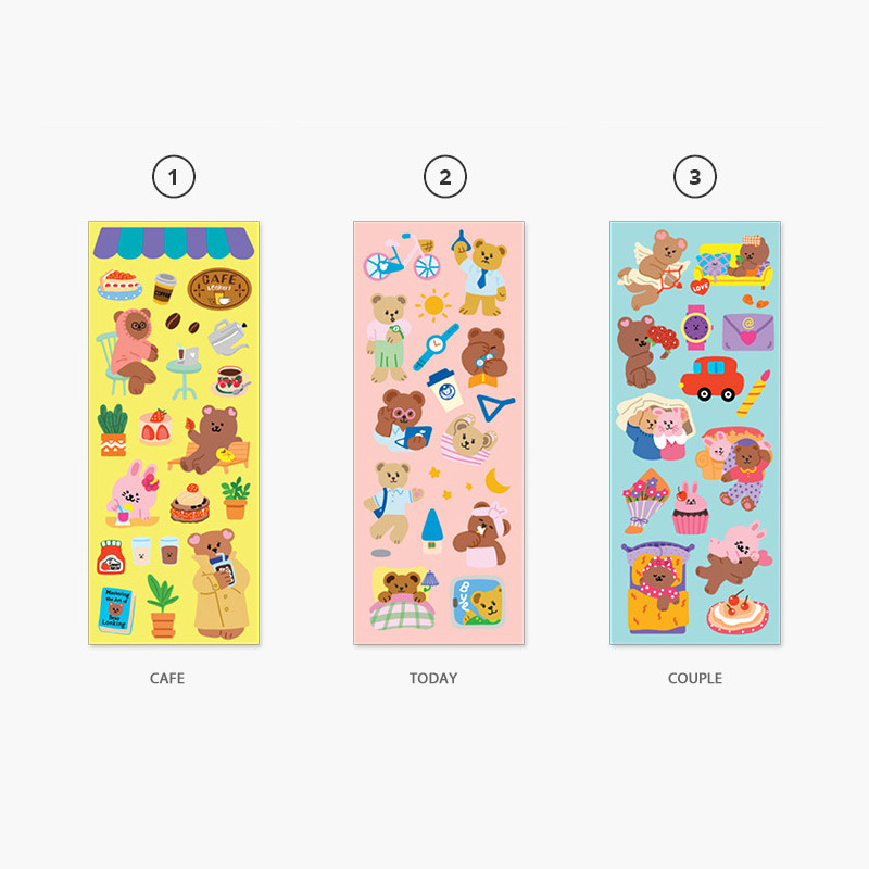 Option - Second Mansion Juicy bear removable sticker seal