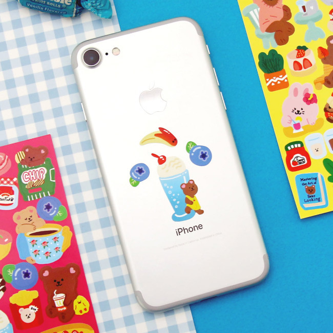 Usage example - Second Mansion Juicy bear removable sticker seal