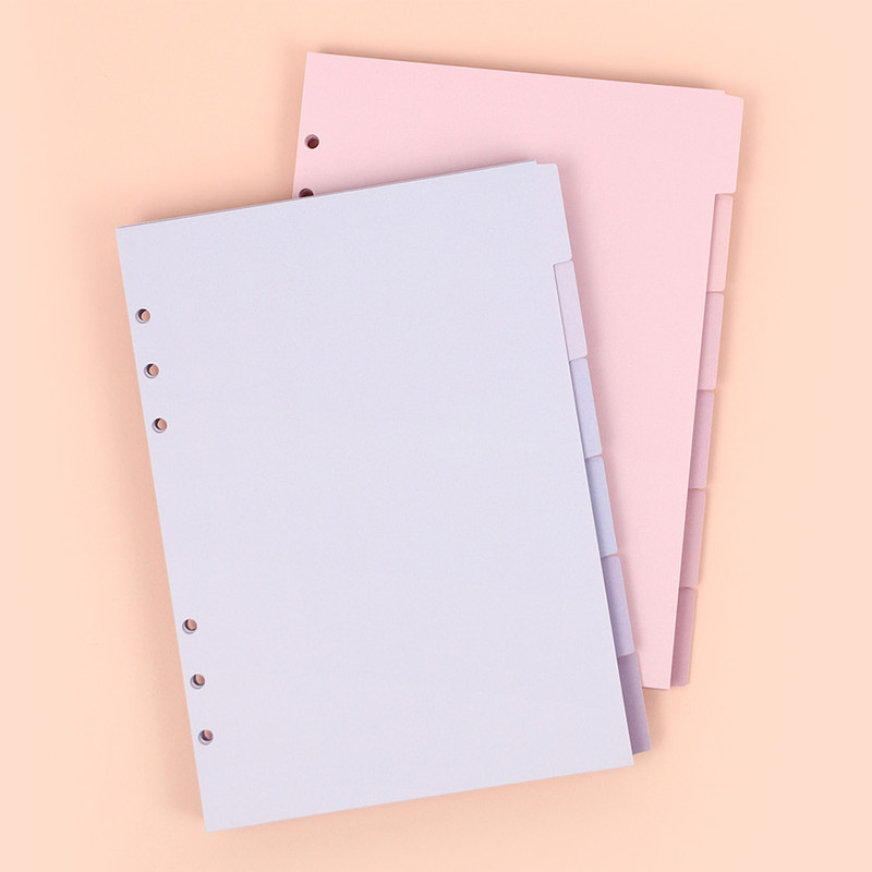 PAPERIAN Index loose-leaf binder paper 6-ring A5 size refill PAPERIAN Index loose-leaf binder paper 6-ring A5 size refill