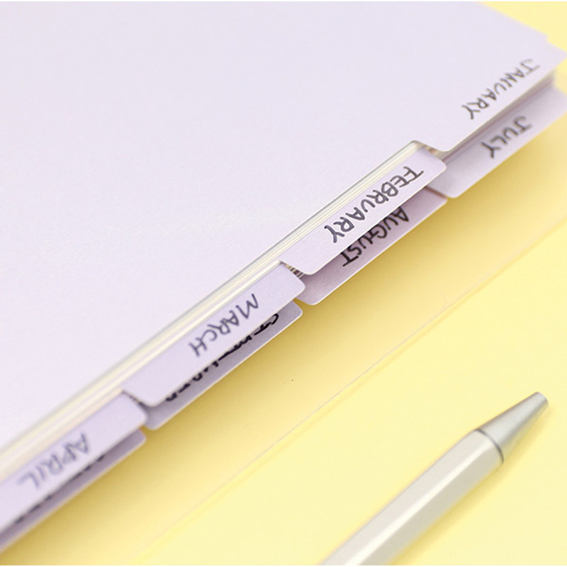 Purple - PAPERIAN Index loose-leaf binder paper 6-ring A5 size refill Purple - PAPERIAN Index loose-leaf binder paper 6-ring A5 size refill