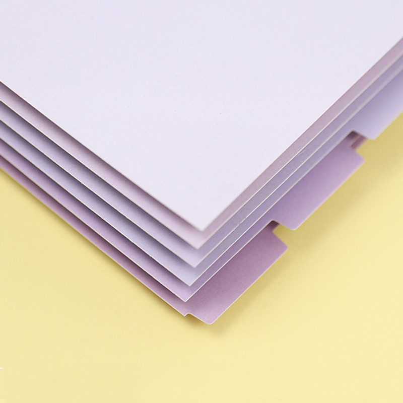 Purple - PAPERIAN Index loose-leaf binder paper 6-ring A5 size refill Purple - PAPERIAN Index loose-leaf binder paper 6-ring A5 size refill