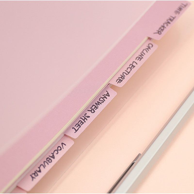 Pink - PAPERIAN Index loose-leaf binder paper 6-ring A5 size refill Pink - PAPERIAN Index loose-leaf binder paper 6-ring A5 size refill