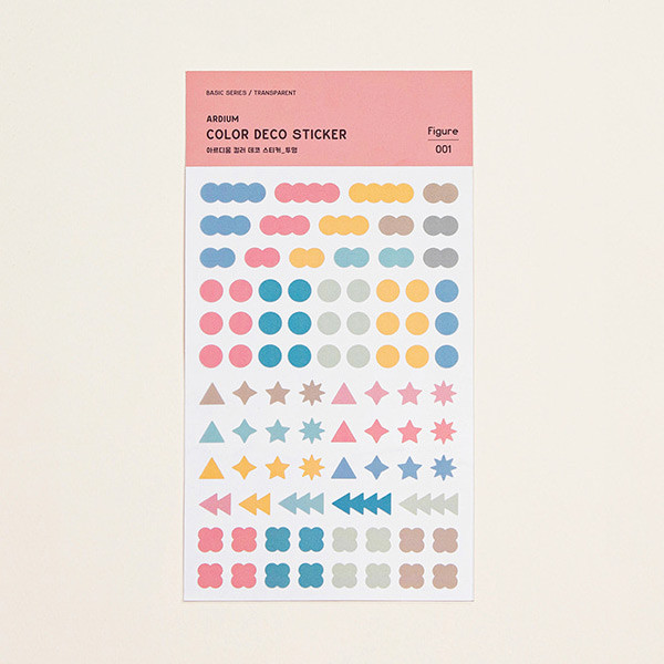 Figure 01 - Ardium Color figure and line clear deco sticker
