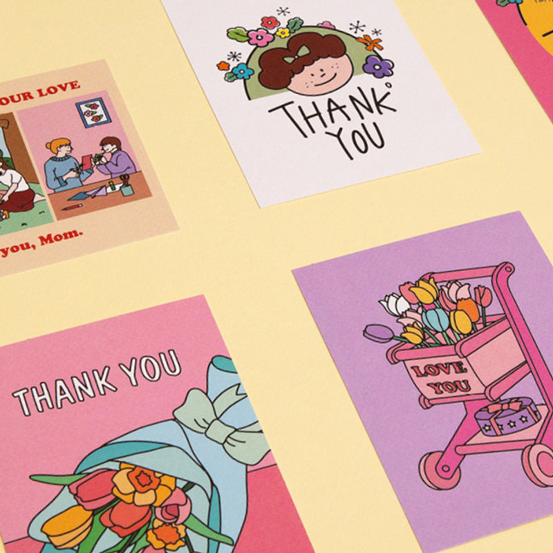 Usage example - Ardium Thank you color postcard Usage example - Ardium Thank you color postcard