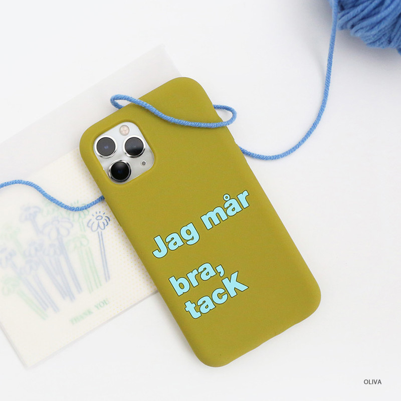 Oliva - ROMANE MonagustA simple iPhone 11 pro silicone case