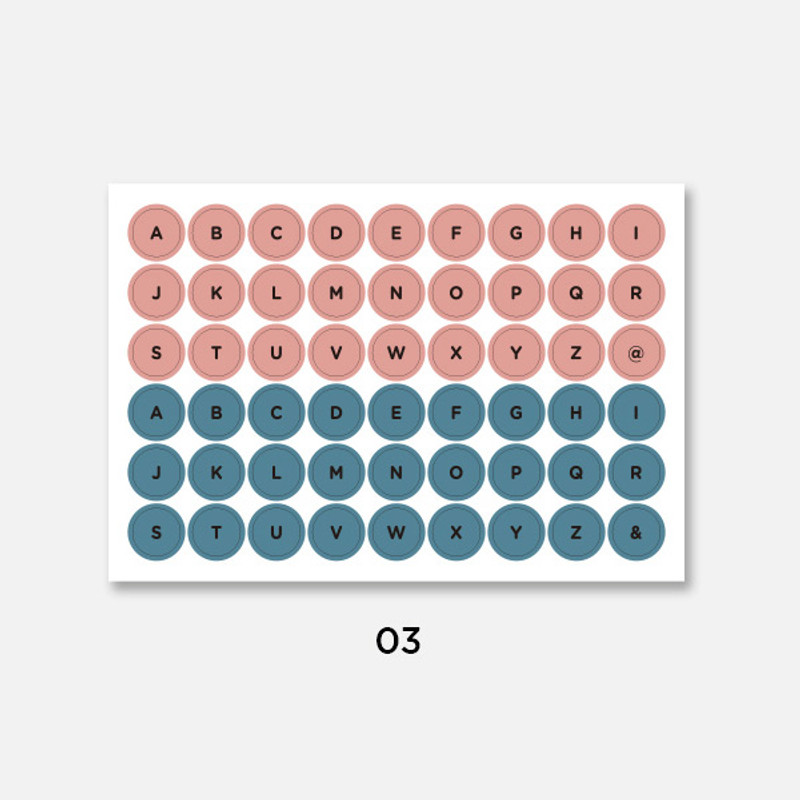 03 - GMZ The Memo A to Z my transparent deco sticker 03 - GMZ The Memo A to Z my transparent deco sticker