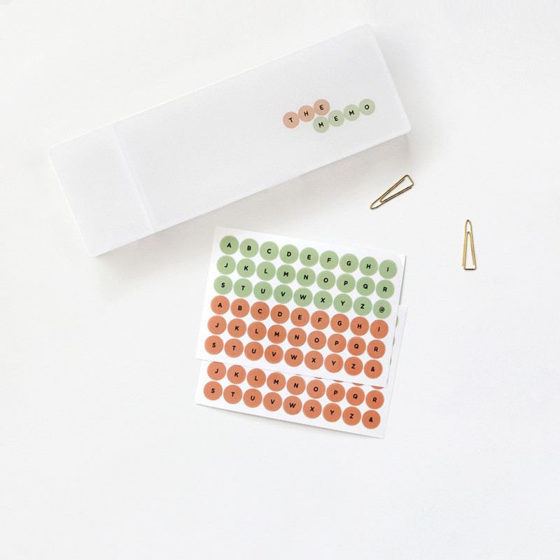 Usage example - GMZ The Memo A to Z my transparent deco sticker Usage example - GMZ The Memo A to Z my transparent deco sticker