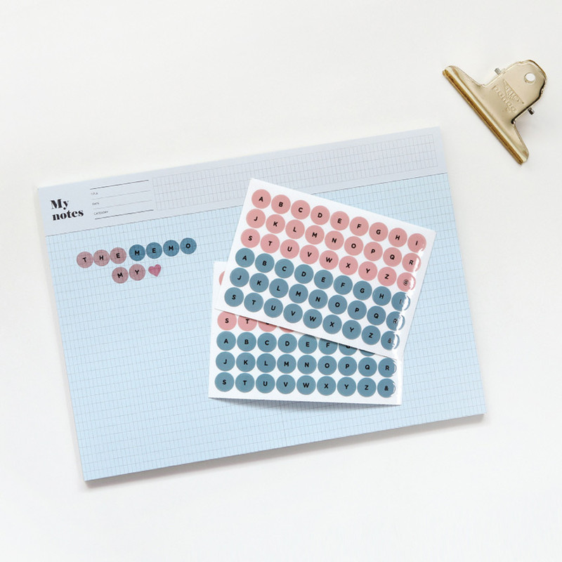 Usage example - GMZ The Memo A to Z my transparent deco sticker Usage example - GMZ The Memo A to Z my transparent deco sticker