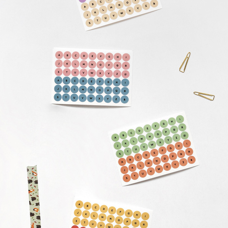 Usage example - GMZ The Memo A to Z my transparent deco sticker Usage example - GMZ The Memo A to Z my transparent deco sticker