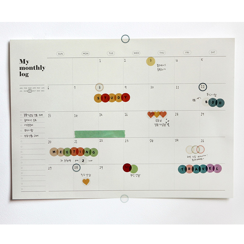 Usage example - GMZ The Memo A to Z my transparent deco sticker Usage example - GMZ The Memo A to Z my transparent deco sticker