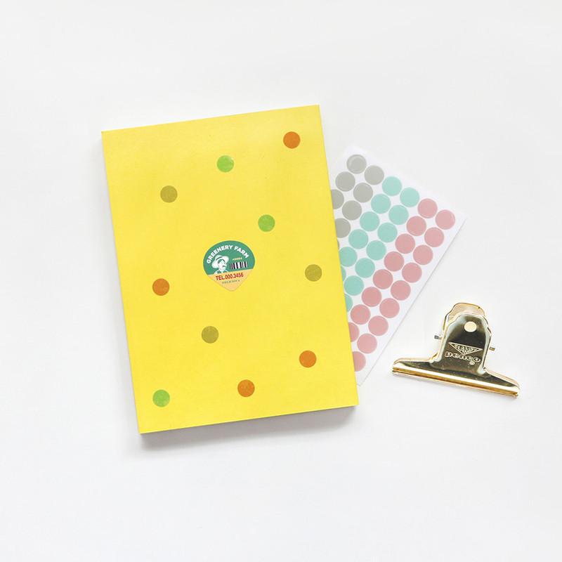 Usage example - GMZ The Memo Circle my transparent deco sticker