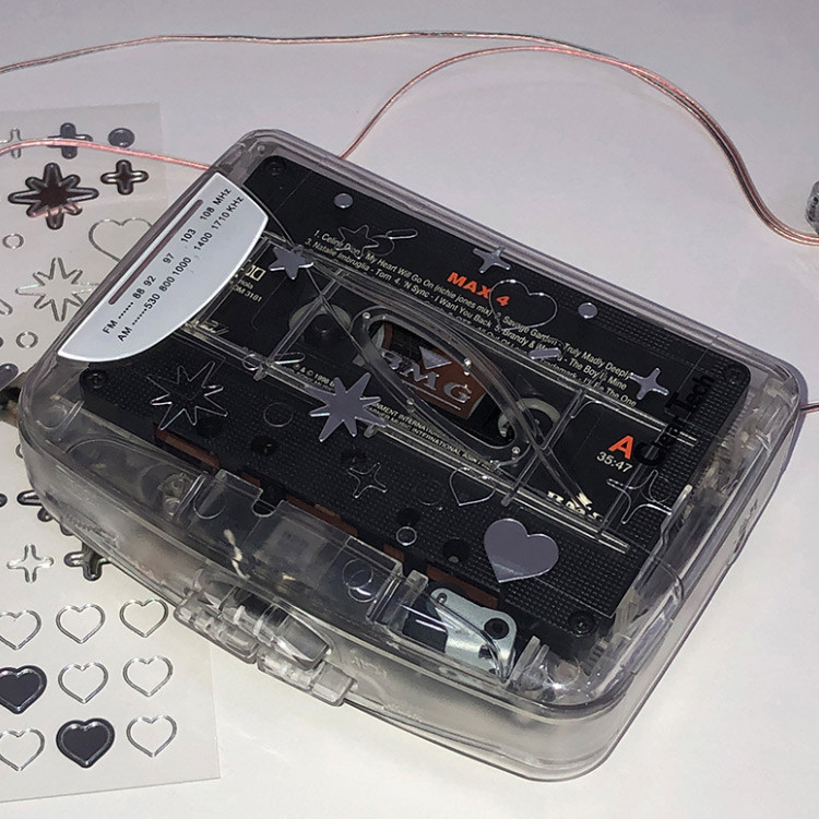 Usage example - After The Rain Silver line deco sticker set with pouch