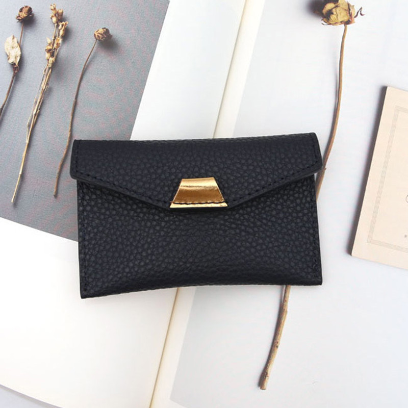 loiloi PU coated cow leather card pocket case