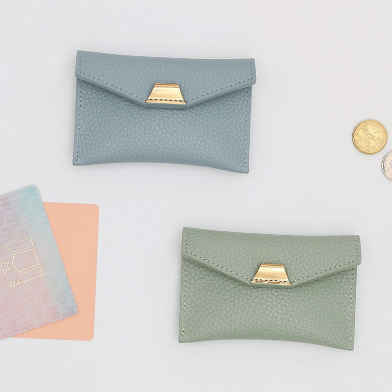 loiloi PU coated cow leather card pocket case