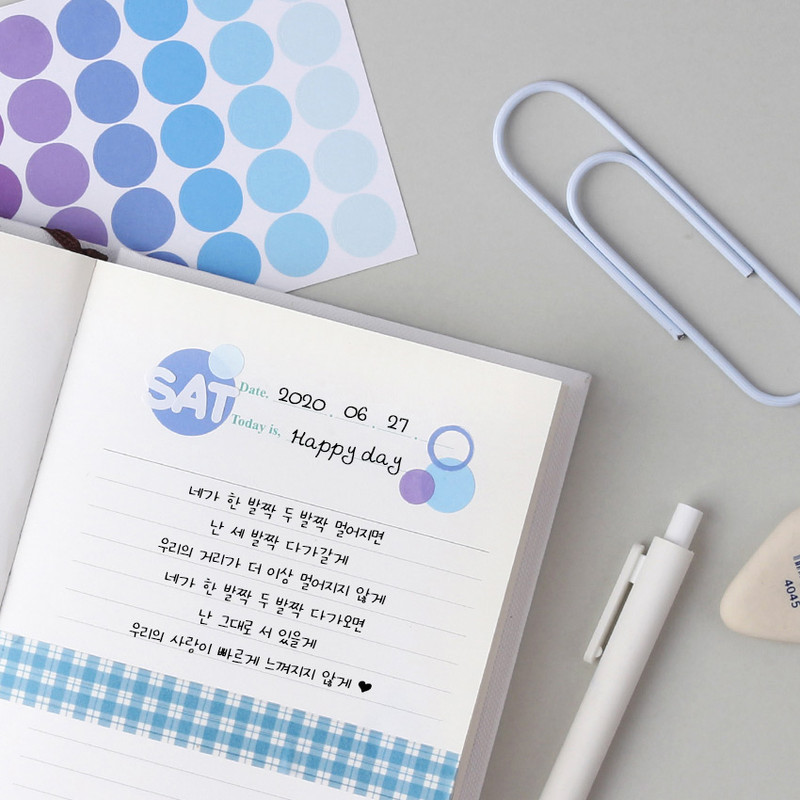 Usage example - Wanna This Round 13 mm deco sticker set of 3 sheets