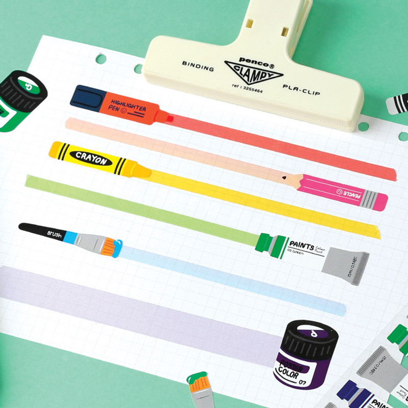 Usage example - Wanna This Stationery store removable sticker 01-06