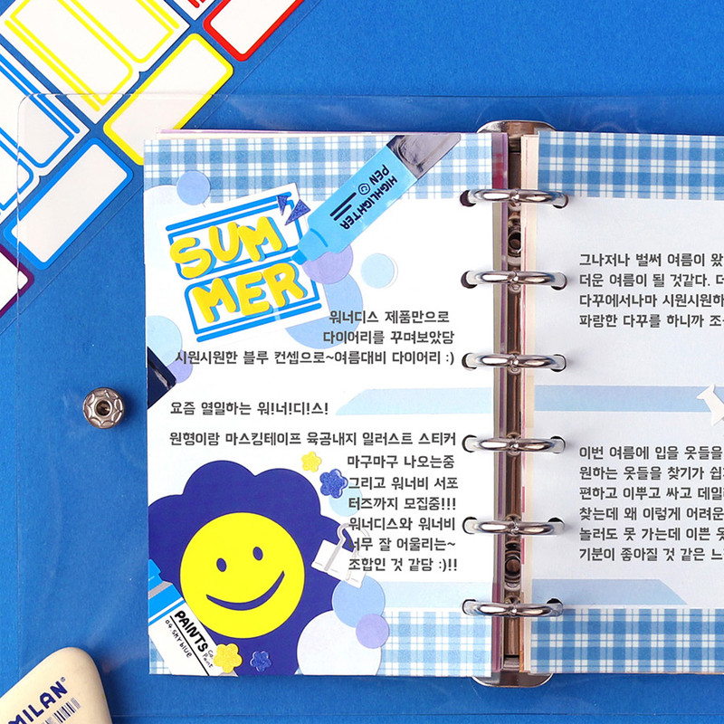 Usage example - Wanna This Picnic check 15mm X 10.9yd masking tape