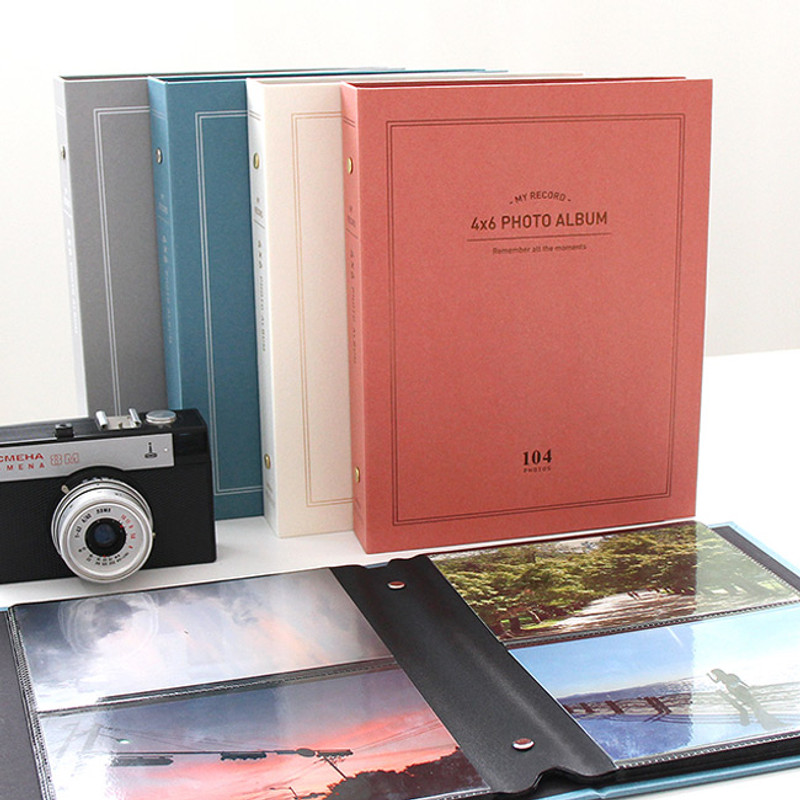 Indigo My record 4X6 slip in the pocket photo album 
