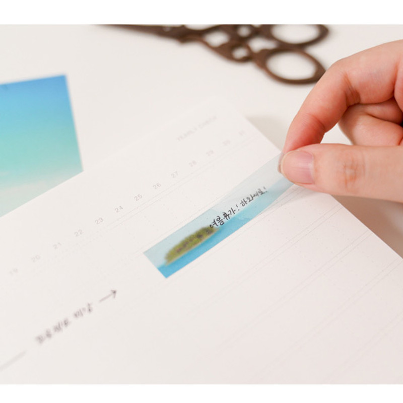 Usage example - Appree Tropical day nature scene sticker set Usage example - Appree Tropical day nature scene sticker set