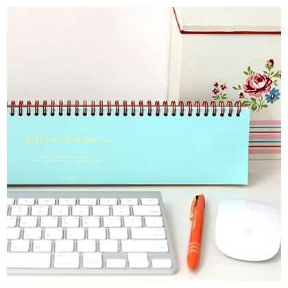 Livework Grid keyboard memopad desk pad - mint