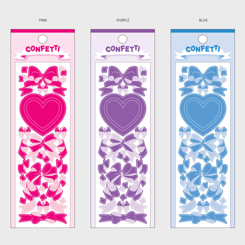 Color - Wanna This Confetti Holographic Ribbon Confetti Stickers