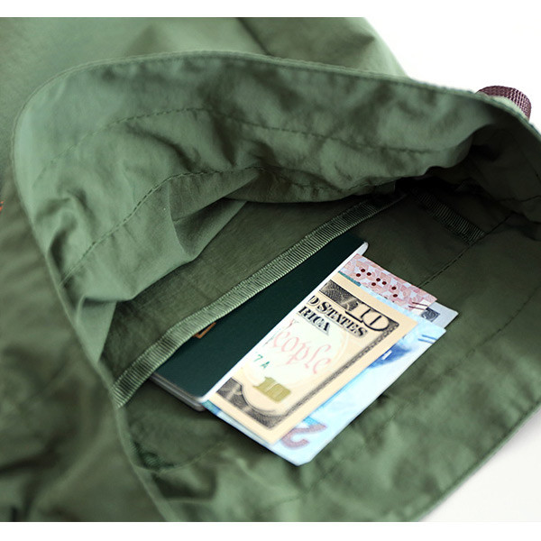 Inner pocket - ROMANE MonagustA nylon drawstring crossbody bag