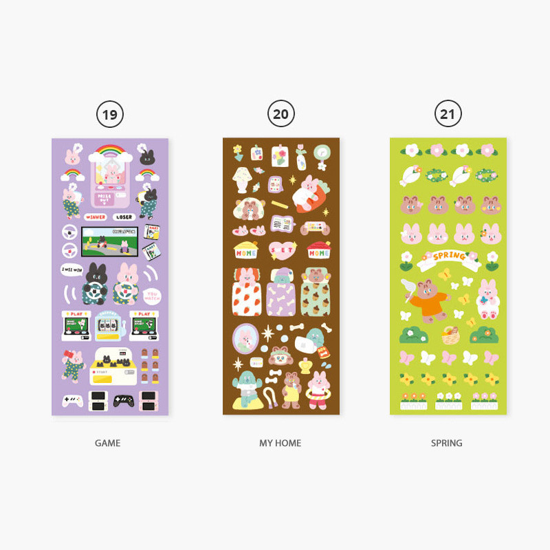 Option - Second Mansion Juicy bear removable sticker seal 16-24