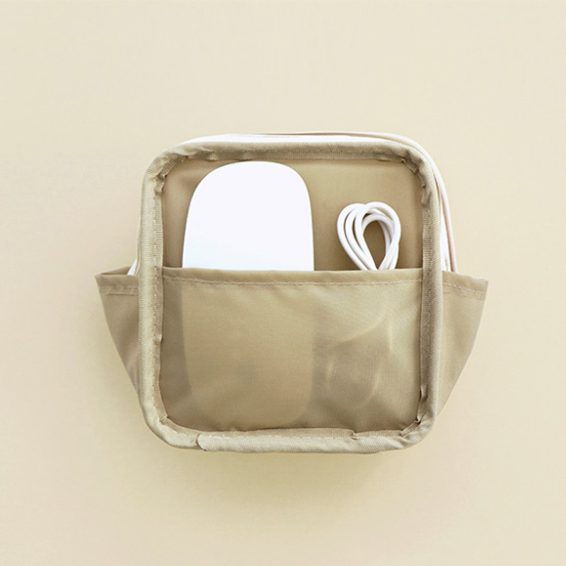 1 pocket - ICONIC Cottony gadget and cable organizer zipper bag pouch 1 pocket - ICONIC Cottony gadget and cable organizer zipper bag pouch