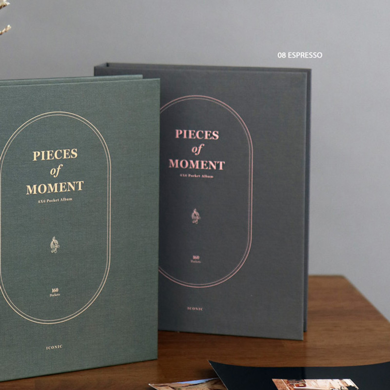 08 Espresso - ICONIC Pieces of moment 4X6 slip in the pocket photo album 08 Espresso - ICONIC Pieces of moment 4X6 slip in the pocket photo album