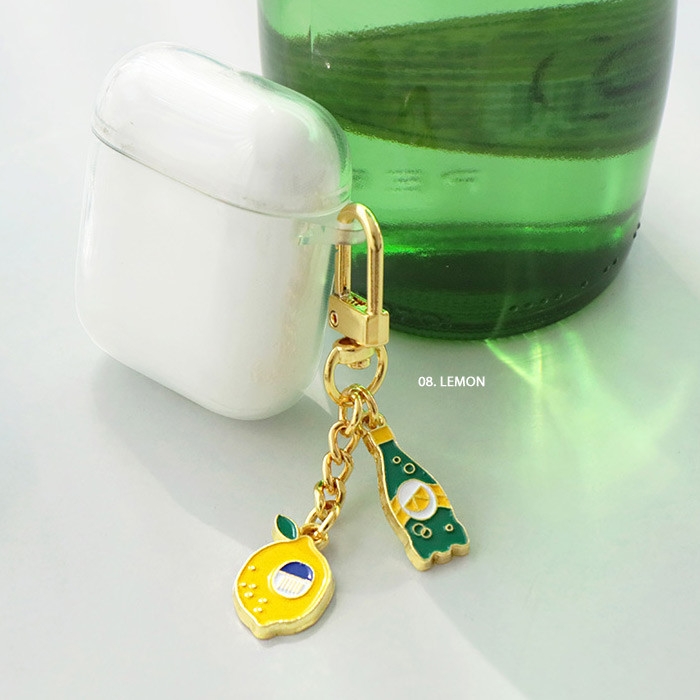 08 Lemon - ICONIC Merry metal keyring key clip key chain