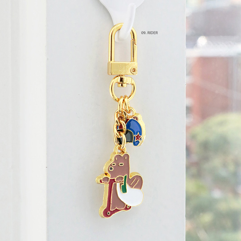 09 Rider - ICONIC Merry metal keyring key clip key chain