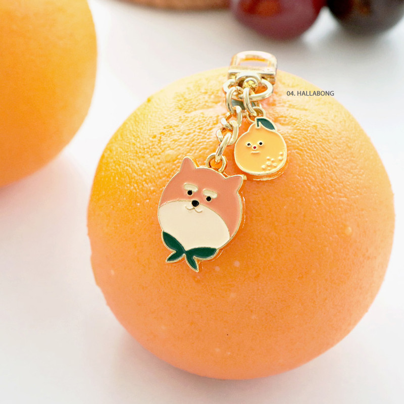 04 Hallabong - ICONIC Merry metal keyring key clip key chain