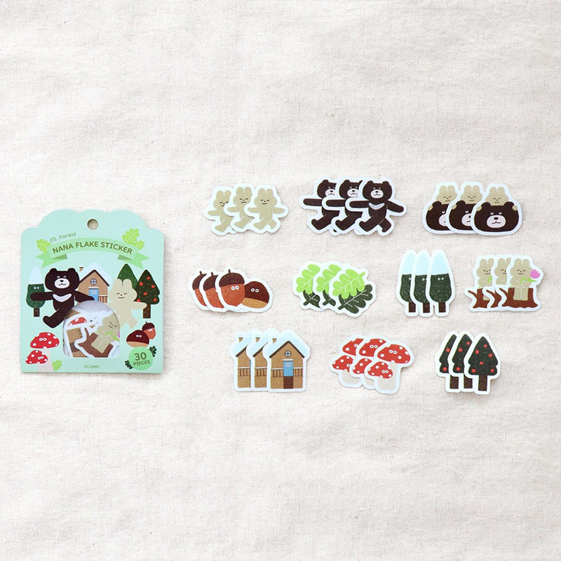 30 sheets - ICONIC Nana cute sticker pack 30 sheets - ICONIC Nana cute sticker pack