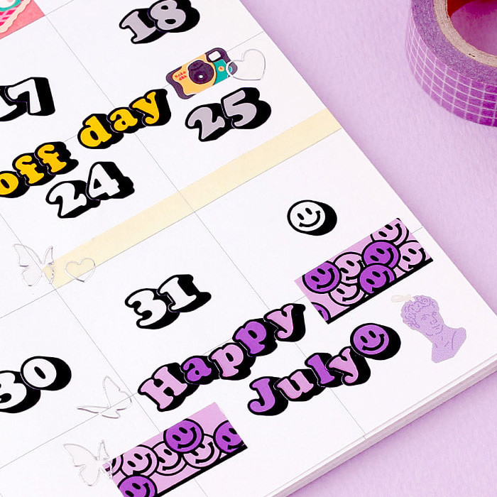 Usage example - Wanna This Kitsch kitsch lower case Alphabet sticker