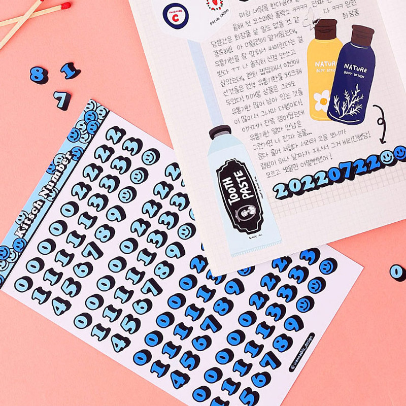 Usage example - Wanna This Kitsch kitsch Number sticker Usage example - Wanna This Kitsch kitsch Number sticker