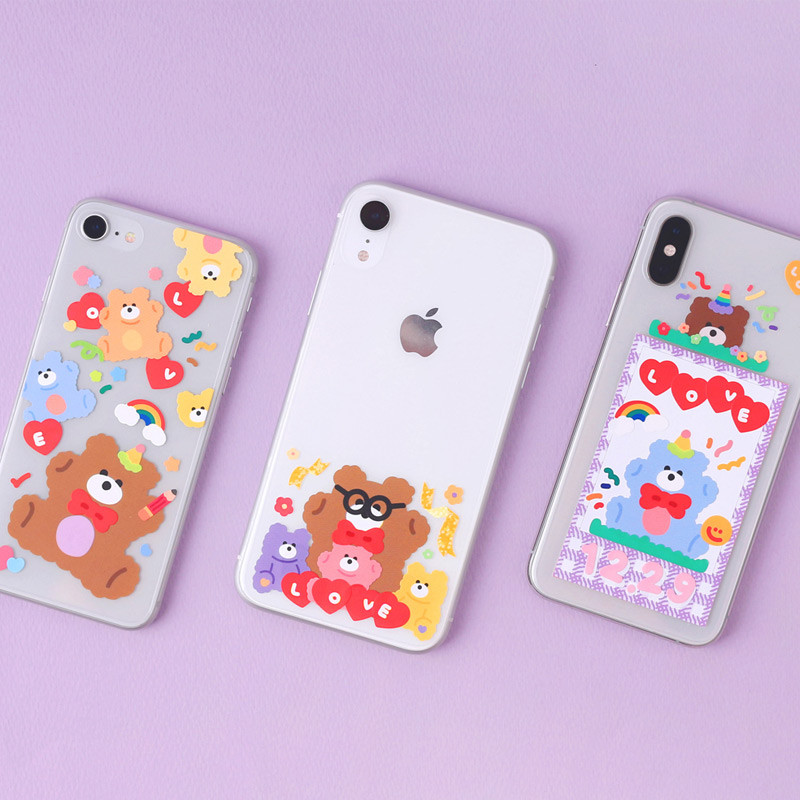 Usage example - Wanna This Monggeul bear removable sticker