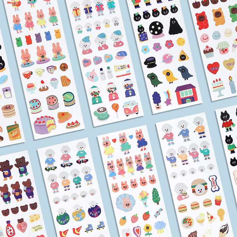 GMZ Kitsch heart removable sticker seal