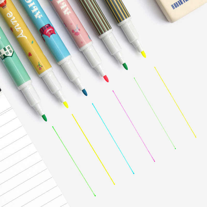 Fine tip - Bookfriends World literature double ended highlighter set Fine tip - Bookfriends World literature double ended highlighter set