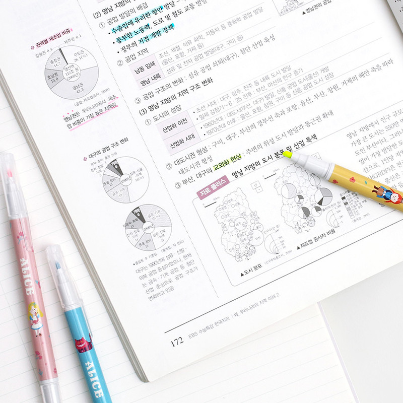 Usage example - Bookfriends World literature double ended highlighter set Usage example - Bookfriends World literature double ended highlighter set