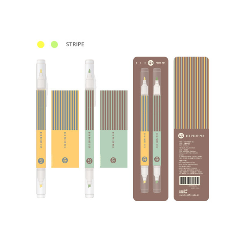 Stripe - Bookfriends World literature double ended highlighter set Stripe - Bookfriends World literature double ended highlighter set